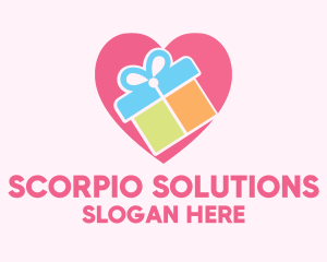 Cute Gift Present logo design