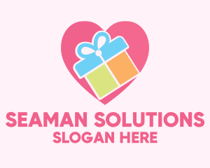 Cute Gift Present logo design