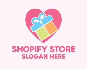 Cute Gift Present logo design