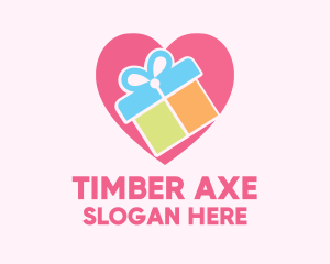 Cute Gift Present logo design