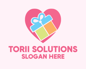 Cute Gift Present logo design