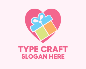 Cute Gift Present logo design