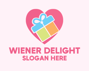 Cute Gift Present logo design