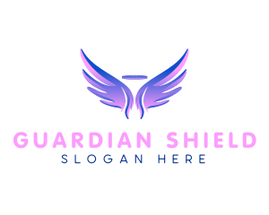 Angel Wings Halo logo design