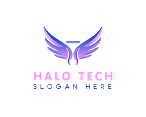 Halo - Angel Wings Halo logo design