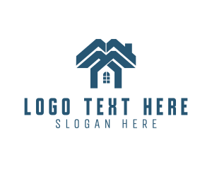 Real Estate - House Property Roof logo design