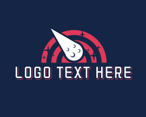 Outer Space - Asteroid Gaming Entertainment logo design