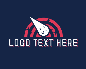 Shooting Star - Asteroid Gaming Entertainment logo design