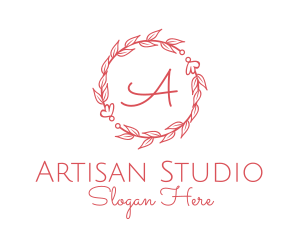 Atelier - Wreath Flower Boutique logo design