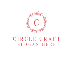 Wreath Flower Boutique logo design