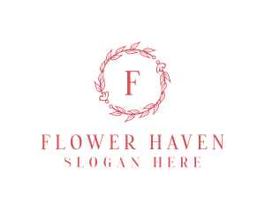 Wreath Flower Boutique logo design