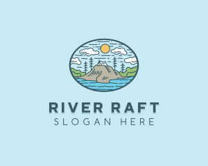 Cliff Tent River Camp logo design