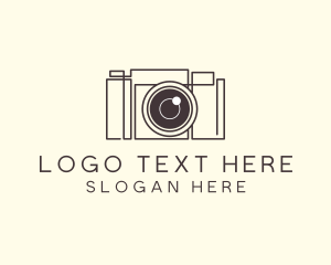 Camera Lens Photo logo design