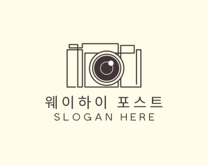 Camera Lens Photo logo design