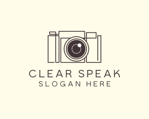 Camera Lens Photo logo design