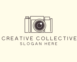 Camera Lens Photo logo design