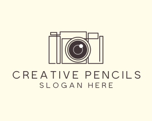 Camera Lens Photo logo design