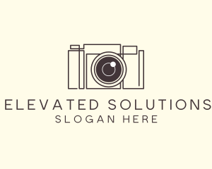 Camera Lens Photo logo design