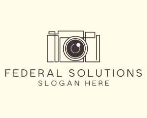 Camera Lens Photo logo design