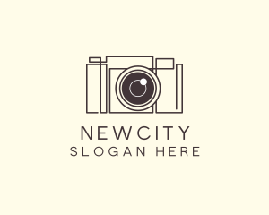 Camera Lens Photo logo design