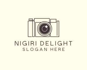 Camera Lens Photo logo design