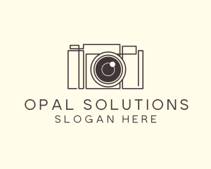 Camera Lens Photo logo design