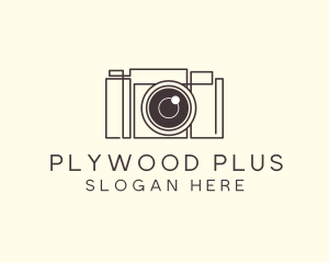 Camera Lens Photo logo design