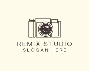 Camera Lens Photo logo design