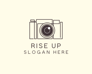 Camera Lens Photo logo design