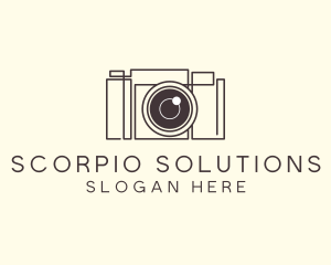 Camera Lens Photo logo design