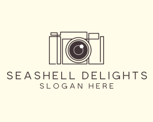 Camera Lens Photo logo design