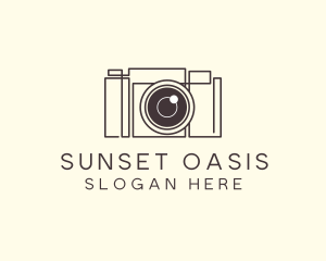 Camera Lens Photo logo design