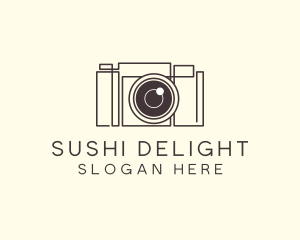 Camera Lens Photo logo design