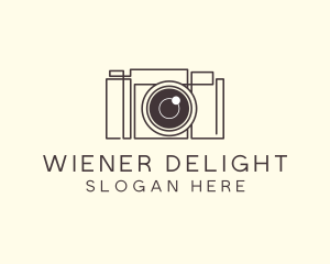 Camera Lens Photo logo design