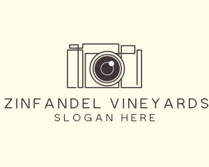 Camera Lens Photo logo design