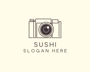 Camera Lens Photo logo design