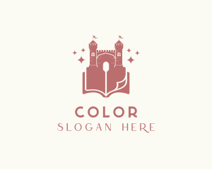 Medieval - Palace Castle Book logo design