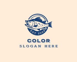 Marine Fish Seafood Logo