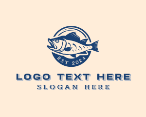 Angler - Marine Fish Seafood logo design