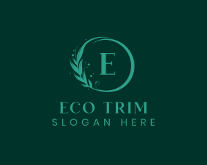 Eco Wellness Lifestyle Wreath logo design