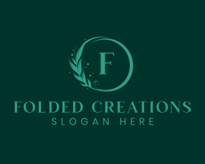 Eco Wellness Lifestyle Wreath logo design