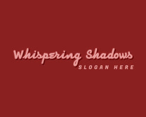 Cursive Shadow Company logo design