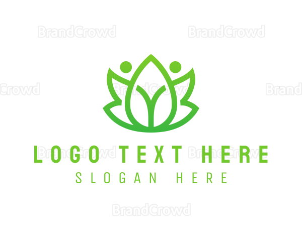 Botanical Leaf Gardening Logo