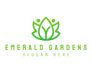 Botanical Leaf Gardening logo design