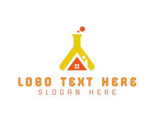 Research House Flask logo design