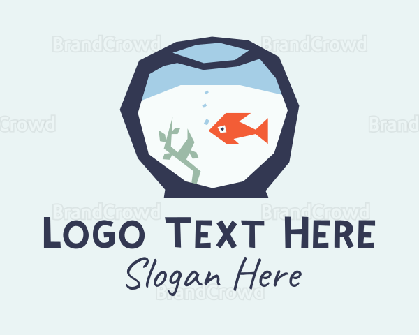 Goldfish Bowl Aquarium Logo