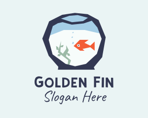 Goldfish - Goldfish Bowl Aquarium logo design