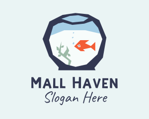 Goldfish Bowl Aquarium  logo design