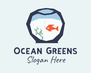 Goldfish Bowl Aquarium  logo design