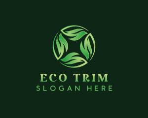 Eco Nature Leaves logo design